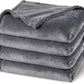 PHF Ultra Soft Fleece Blanket Twin Size, No Shed No Pilling Luxury Plush Cozy 300GSM Lightweight Twin XL Blanket for Bed, Couch, Chair, Sofa Suitable for All Season, 76" x 90", Grey