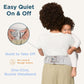 Ergobaby Lift Ergonomic Baby Hip Seat Carrier with Storage, Comfortable Wide Waistbelt and Lumbar Support (17lbs - 45lbs) - Anti-slip Toddler Carrier - Pearl Grey