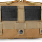 Tactical Molle Admin Pouch Utility Laser Cut EDC Tool Pouch Bag Horizontal Modular Pouches Include US Flag Patch and Keychain