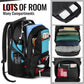 YOREPEK 18.4 Laptop Backpack, Large Backpacks with USB Charger Port, TSA Friendly Flight Approved Weekend Carry on Backpack with Luggage Strap for Men and Women, Blue - Roamly