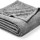 Bare Home Polar Fleece Blanket - Extra Long - Heathered Light Grey - Warm & Cozy - Premium Fleece - Throw for Bed, Camping and Travel - Lightweight (Twin/Twin XL, Heathered Light Grey)
