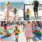 Toddlers Leash + Anti Lost Wrist Link Child Kids Safety Harness Kids Walking Wristband Assistant Strap Belt for Boys Pink Christmas Gift (Yellow)