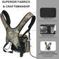 MDSTOP Binocular Harness Chest Pack, Bino Case with Rangefinder Pouch, Bino Harness, Binocular Chest Pack, Bino Bag for Bird Watching,Hunting,Hiking,Shooting (Pine Needle Camo)