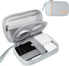 Electronics Travel Organizer,Portable Waterproof Electronic Travel Storage Bag for Small Charging Cord Storage,Charger,Small Electronics,SD Card etc,for Travel,Business -Grey