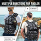 PLUSINNO Fishing Backpack with Tackle Boxes, Waterproof Fishing Sling Tackle Bag For Fishing Gear With Rod Holder, Fishing Gifts for Men With Fishing lures, Fishing pliers.