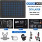 Case Organizer for GoPro Hero 13, Lockable TSA Dual Layer Waterproof Hard Carrying Case for GoPro Hero 12/11/10/9/8/Media Mod/Volta/Creator Edition/Action Camera and Other Accessories