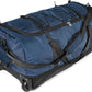 110L/140L Expandable Soft-Sided Foldable Duffle Bag with 2 Rubber Wheels,Packable 32” Rolling Carry-On with Multi-Pockets & Compartments,Navy Blue - Roamly