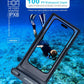 wellhouse Waterproof Phone Pouch, Waterproof Phone Case for iPhone 16 15 14 13 12 Pro Max XS Samsung, IPX8 3D Cellphone Dry Bag Beach Essentials (2 Pack - Black & Green 8.0", 8 inch)