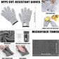 Fishing Tool Kit, 11 Pieces Fishing Gear, Fishing Pliers with Lanyard, Fillet Knife, Fish Lip Gripper, Fly Ice Fishing Hook Extractor, Anti-Cutting Gloves