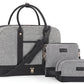 Weekender Bag for Women Canvas Overnight Bag Large Travel Tote Bag Carry on Shoulder Duffle Bag With Shoe Compartment,Perfect for Travel/Daily Use/Birthday Gift …
