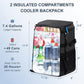 SPARTER Backpack Cooler Insulated Leak Proof 33/49 Cans, 2 Insulated Compartments Thermal Bag, Portable Lightweight Beach Travel Camping Lunch Backpack for Men and Women