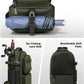 MATEIN Fishing Sling Bag with Lure Rod Holder & Phone Pouch, Waterproof 3600 Tackle box Backpack with Removable Bait Binder