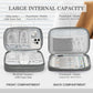 FYY Electronic Organizer, Large Travel Cable Organizer Bag Pouch Electronic Accessories Carry Case Portable Waterproof Double Layers All-in-One Storage Bag for Cable, Cord, Charger, Phone, Dark Grey