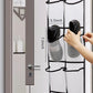 Over The Door Shoe Organizer, 14 Large Mesh Pockets Hanging Shoe Rack for Closet Organizers and Storage, White, 2-pack (white)