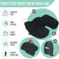Premium Foldable Travel Seat Cushion - for Relief of Lower Back, Sciatic, Butt and Tailbone Pain - for Home & Office Use, Perfect for Travel or Driving - Coccyx Seat Cushion