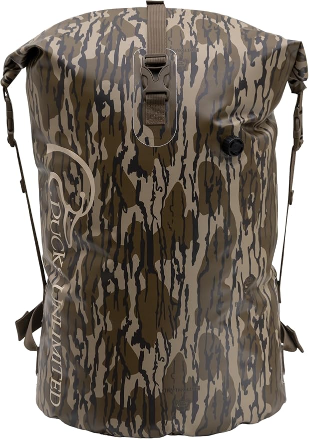 ALPS OutdoorZ Ducks Unlimited Guardian Backpack Dry Bag, 50L - Mossy Oak Original Bottomland