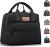 HOMESPON Insulated Lunch Bag for Women Men Lunch Box Cooler Lunch Tote for Work Picnic (Black)