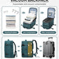 Vacuum Backpack With Vacuum Compression,Expanded Travel Laptop Backpacks For Women Men,Carry On Backpack Vacpack Backpacks With Pump Seal Packing, Personal Item Travel Bag Peacock Blue - Roamly