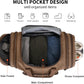 WITZMAN Mens Duffle Bags for Traveling Canvas Weekender Travel Bag Expandable Overnight Bag Carry on Bag(A8007 Brown) - Roamly