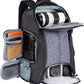 K&F CONCEPT Camera Backpack,25L Large Capacity Camera Bag for Photographers with Raincover and 15.6 Inch Laptop Compartment Compatible for Canon/Nikon/Sony/DJI Mavic Drone