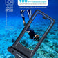 wellhouse Waterproof Phone Pouch, Waterproof Phone Case for iPhone 16 15 14 13 12 Pro Max XS Samsung, IPX8 3D Cellphone Dry Bag Beach Essentials (1 Pack - Black8.0, 8 inch)