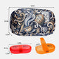 Serfeymi Weekly Travel Pill Organizer 2 Times A Day AM PM Upgraded Rainbow Pill Box 7 Day with Portable Zipper PU Leather Pill Case, Medicine Organizer for Pills, Vitamins, Fish Oils - Brown 03