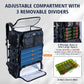 Goture Fishing Backpack with Cooler, 72L 600D Tackle Backpack Included 4 3700 Tackle Boxes, Dry & Wet Split Compartment, Large Fishing Tackle Bag with Rod Holders,Rain Cover for Travel Camping Hiking