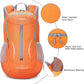 ZOMAKE Ultra Lightweight Packable Backpack 25L, Foldable Hiking Backpacks Water Resistant Small Folding Daypack for Travel(Orange)