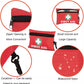 General Medi Mini First Aid Kit, 110 Piece Small First Aid Kit - Includes Emergency Foil Blanket, Scissors for Travel, Home, Office, Vehicle, Camping, Workplace & Outdoor (Red)