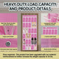 Over the Door Shoe Organizer with 30 Breathable Mesh Pockets - Large Capacity Closet Storage for Men & Women, Hanging Shoe Rack Organizer -Pink