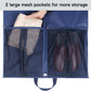 Zilink 43" Suit Bags for Men Travel and Storage Gusseted Garment Bags for Hanging Clothes Suit Cover With Handles for Clothes, Coats, Jackets, Shirts, Set of 2
