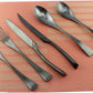 6-Piece Flatware Set,Extra Thick Heavy Duty - 18/10 Stainless Steel Cutlery Sets,High Matte Finish Black Flatware Sets Service for 1,Multipurpose Use for Home,Kitchen,Tableware Utensil Sets