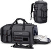 WITZMAN Travel Duffel Bags for Men Large Carry On Weekender Overnight Bag 3 in 1 Backpack with Shoe Compartment （B693 Silvery Grey) - Roamly