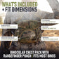 Binocular Harness Chest Pack - Lightweight Hunting Chest Rig with Rangefinder Pouch, MOLLE System Bino Harness for Bow Hunting, Tactical Chest Pack for Men, Veteran Owned Gear, MultiCam