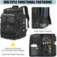 HAMBOLY Fishing Backpack with Rod Holders, 40L Tackle Box Backpack for Fishing Gear, Waterproof Fishing Bag for Men