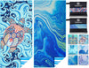 2 Pack Microfiber Lightweight Beach Towel Sand Free Quick Dry Absorbent Thin Compact Towels for Swimming Pool Camping Beach Accessories Large Easy Pack Travel Things for Vacation Essentials Gift