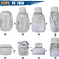 ZOMAKE Ultra Lightweight Packable Backpack 25L, Foldable Hiking Backpacks Water Resistant Small Folding Daypack for Travel(Sliver Grey)