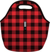 Sok It LunchTote Zippered Bag Insulated Neoprene Caddy (Buffalo Check, Large 4.5 Quart Lunch Tote)