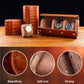 MR.OKAY 3 Watch Travel Case- Classic Leather Watch Case With Superb Texture.(Portable Watch Roll Or Organizer For Storage And Display).Festival Gift For Men, All Handcrafted By Artisans.