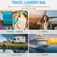 Extra Large Heavy Duty Laundry Bag - 28" x 40", Travel Laundry Bag for Dirty Clothes, Light Blue