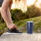 20 oz Tumbler Coffee Tavel Tumblers Bulk with Lid Stainless Steel Double Wall Vacuum Insulated Mug Powder Coated Cups fit Car Cupholder for Hot and Cold - Navy, 1Pack