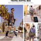 Wildroad Waxed Canvas Duffle Bag - 50L Waterproof Weekender Overnight Travel Bag - Roamly