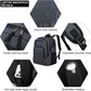 School Backpack for Teen Boys & Girls - 8 Compartments Water Resistant Bookbag with Large Laptop Sleeve | 15.6 Inch Anti-Theft College Student Backpack, Black