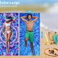6 Pack Microfiber Thin Lightweight Beach Towel Oversized 71x32 Extra Large Sand Free Towels for Travel Swim Pool Yoga Gym Camping for Adults Women Men Beach Essentials Accessories Vacation Gift