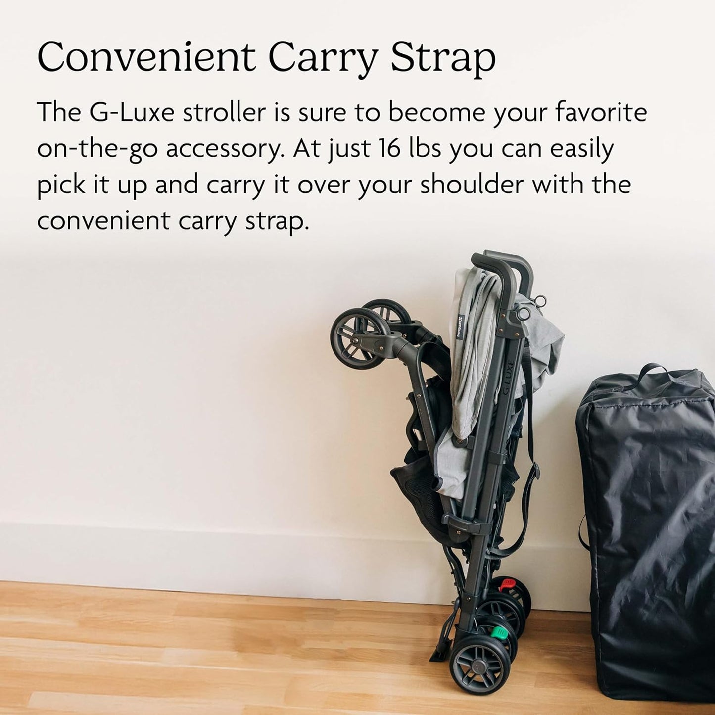 UPPAbaby G-Luxe Umbrella Stroller/Lightweight Design for Easy Travel/One-Step Fold + Recline/XL Basket + Canopy/Cup Holder Included/Jake (Charcoal/Carbon)
