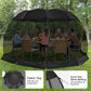 Alvantor Pop Up Screen House Gazebo with Mosquito Netting, Instant UV Resistant Sun Shelter for Patio & Backyard, Portable Canopy Tent for 2-10 Person