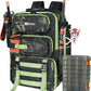 AYAMAYA Fishing Backpack, 40L Tackle Backpack with Rod Holders & 2 Tackle Trays, Large Water-resistant Fishing Bag Equipments