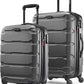 Samsonite Omni PC Hardside Expandable Luggage with Spinner Wheels, Black, 2-Piece Set (20/24)