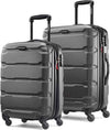 Samsonite Omni PC Hardside Expandable Luggage with Spinner Wheels, Black, 2-Piece Set (20/24)