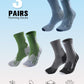 Compression Crew Running Socks: Athletic Socks for Men Women with Cushion,3 Pairs Work Hiking Basketball Sport Socks